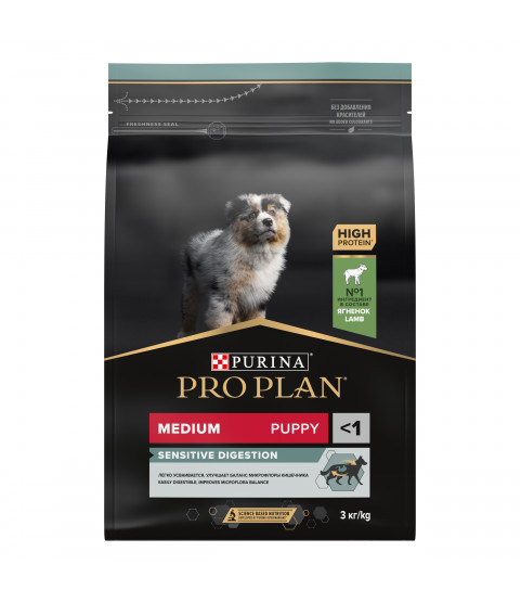 Pro Plan Medium Puppy Sensitive Digestion 12кг Pro Plan Medium Puppy Sensitive Digestion 12кг