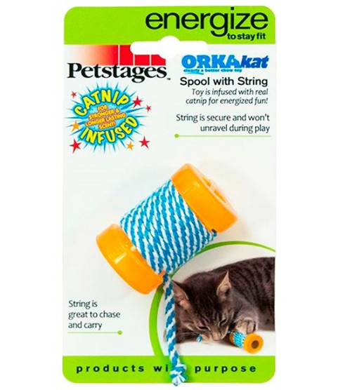 Petstages игрушка орка "Катушка с веревочкой" для кошек Petstages игрушка орка "Катушка с веревочкой" для кошек