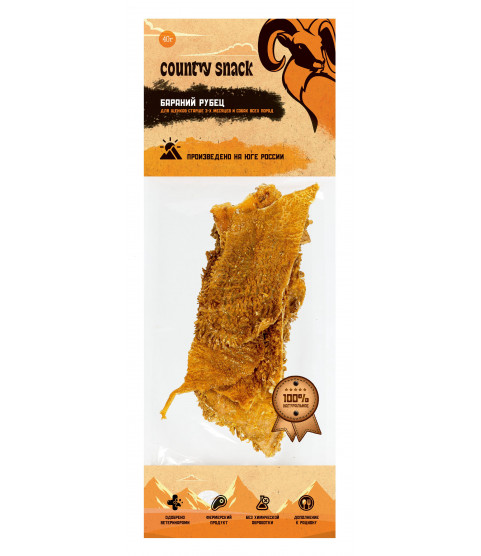 Country Snack лакомство "Бараний рубец" для собак Country Snack лакомство "Бараний рубец" для собак