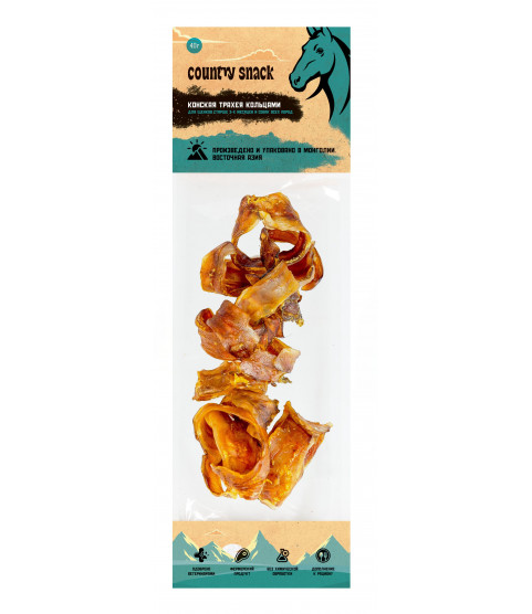 Country Snack лакомство "Конская Трахея Кольцами" для собак