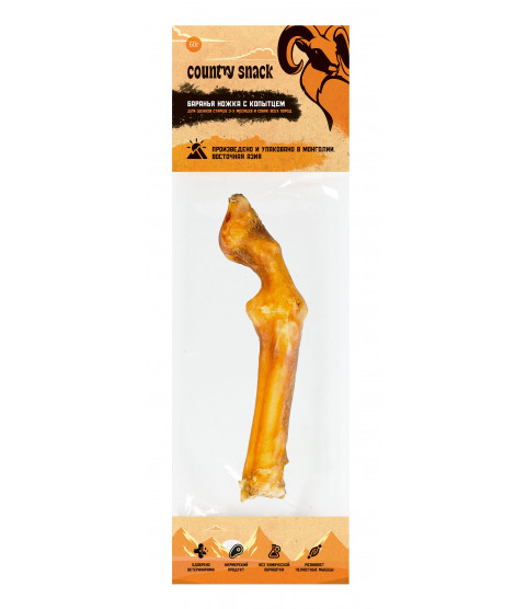 Country Snack лакомство "Баранья ножка с копытцем" для собак